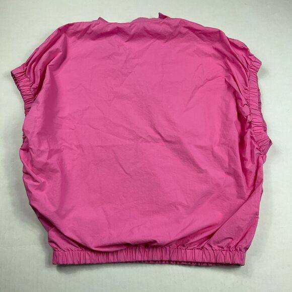 Frances Valentine Pink Blouse Small Loose Fit Minimalist Chic Resort Barbicore - Picture 10 of 12